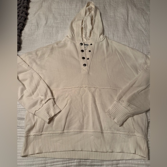 SO Cream Button-Up Hoodie - Picture 3 of 8